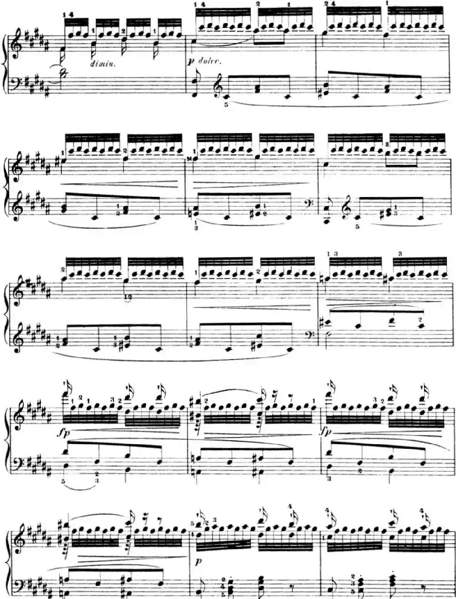 50首车尔尼Op.740钢琴手指灵巧技术练习曲(NO.22)