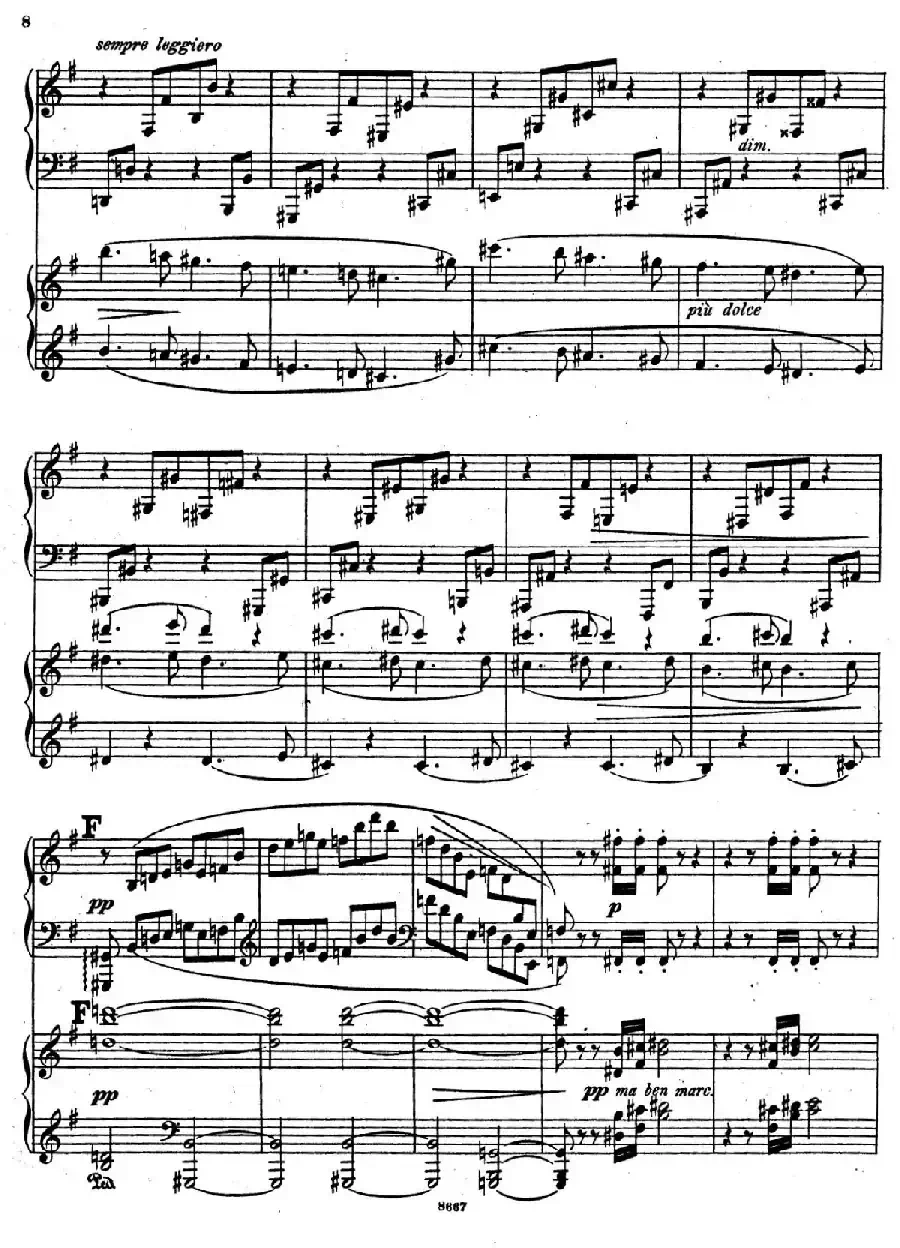 Symphony No.4 in e Minor Op.98（e小调第四交响曲·双钢琴）