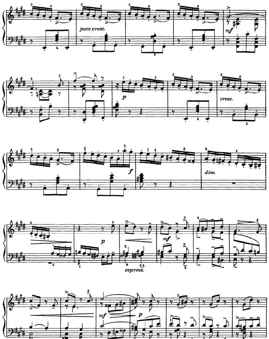 柴可夫斯基18首钢琴小品Op.72（3.Tendres reproches）