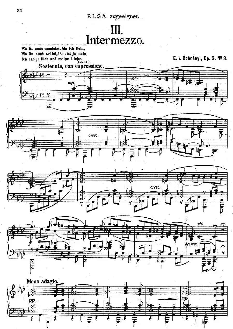 Four Pieces 4首小品 Op.2（Ⅲ）