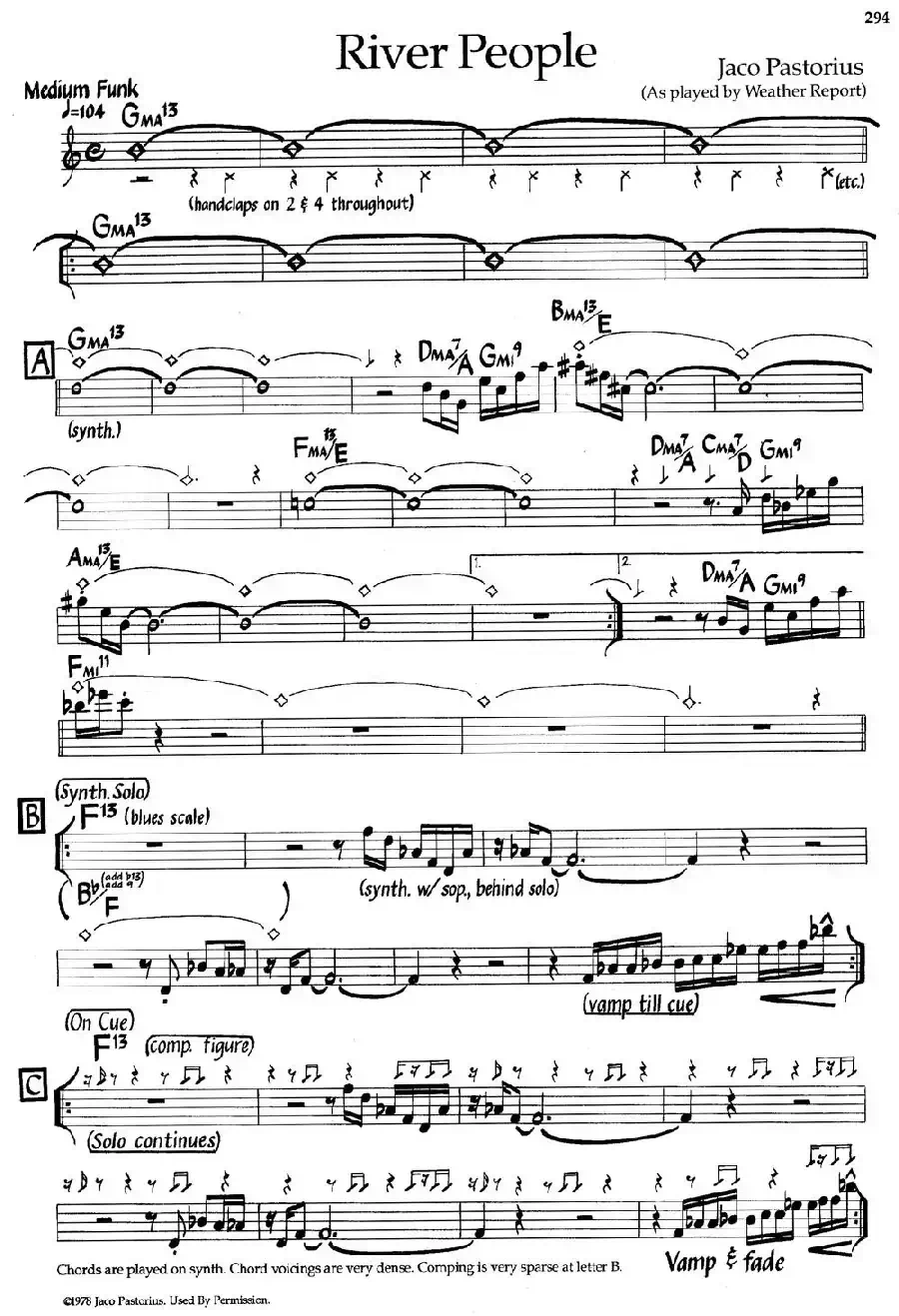 River People（爵士钢琴曲）