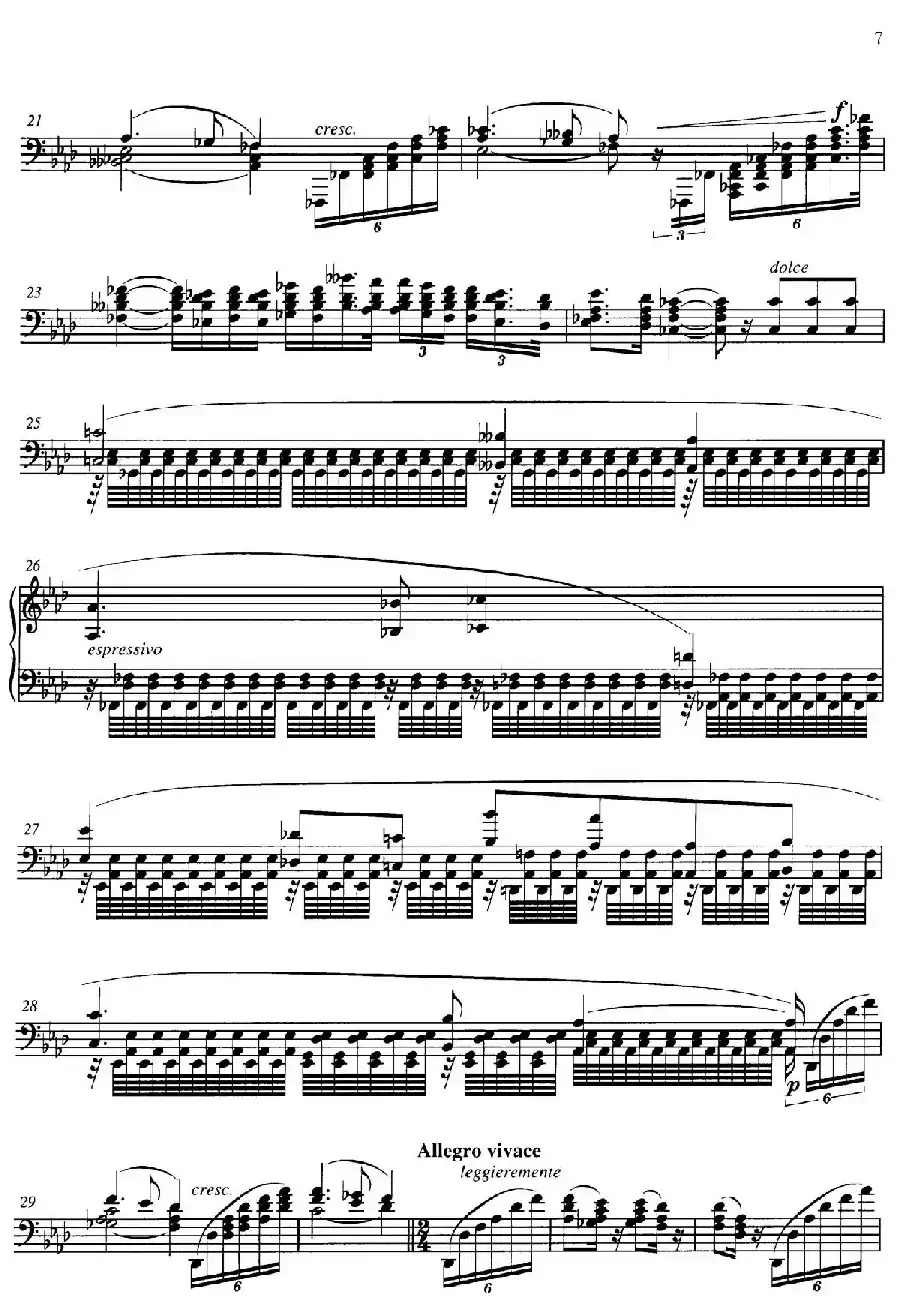 3 Grandes Etudes Op.76 No.1（3首华丽练习曲·1）