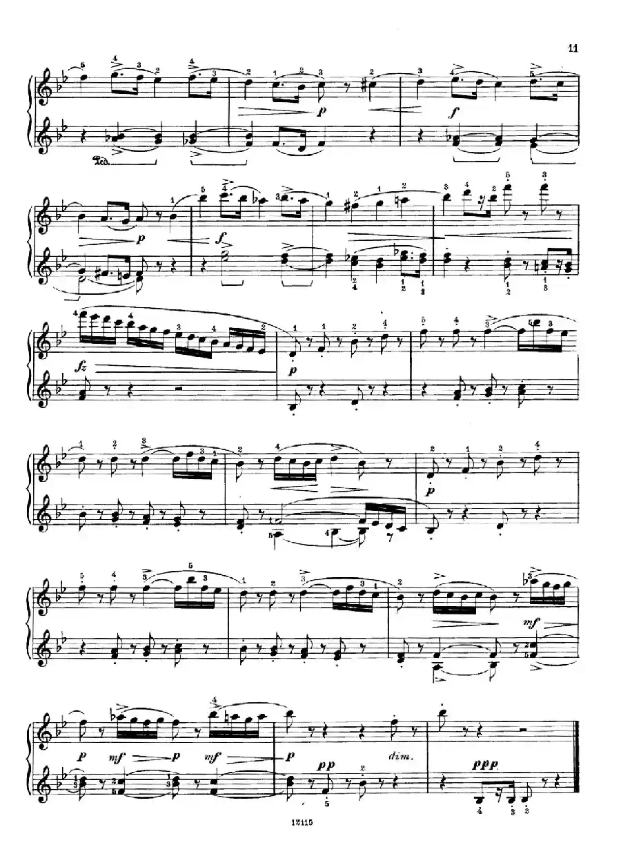 Six Humorous Bagatelles Op.11（6首幽默小品·5）
