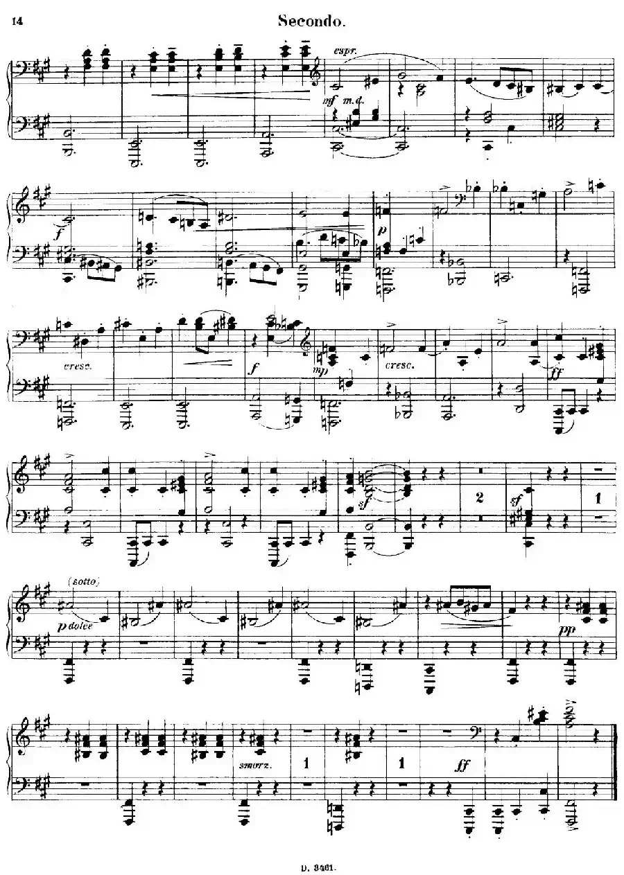 Walzer Op.3 - 4 hands（圆舞曲·四手联弹）