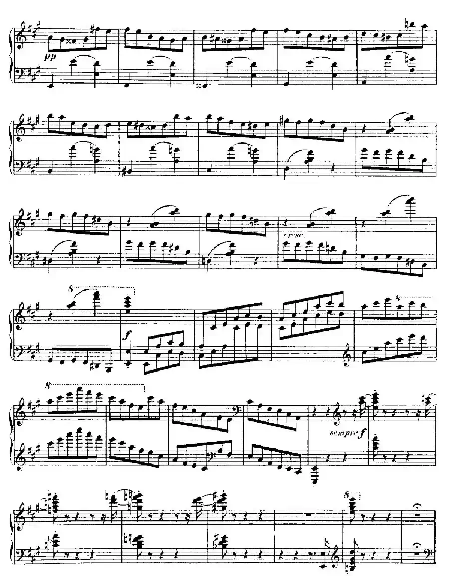 4 Valses Caprice（4首随想圆舞曲）（No. 1 in A）