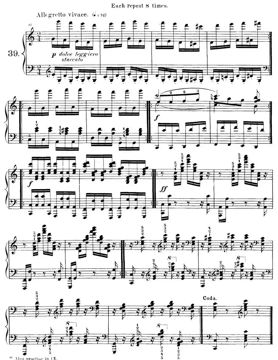 Czerny - 40 Daily Exerci Op.337（35—40）（40首日常训练曲）