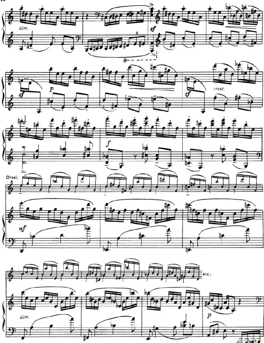 拉赫玛尼诺夫 音画练习曲14或15 Etudes tableaux Op.39 No.6