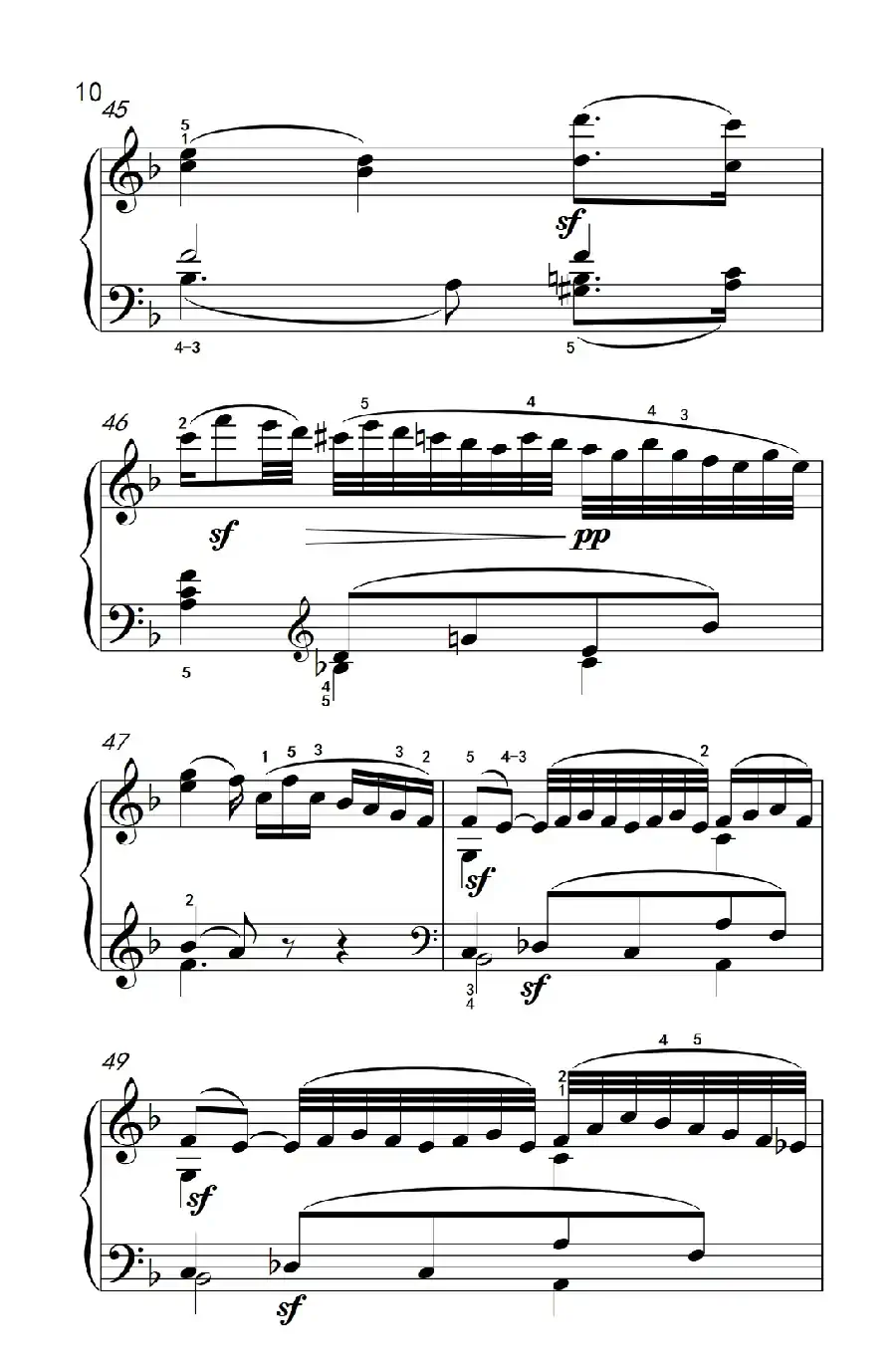 奏鸣曲 Opus 2 Nr.1 第二乐章(贝多芬奏鸣曲集 1)