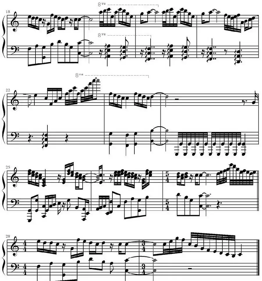 六月的雨（《仙剑奇侠传》插曲、孙静松制谱版）