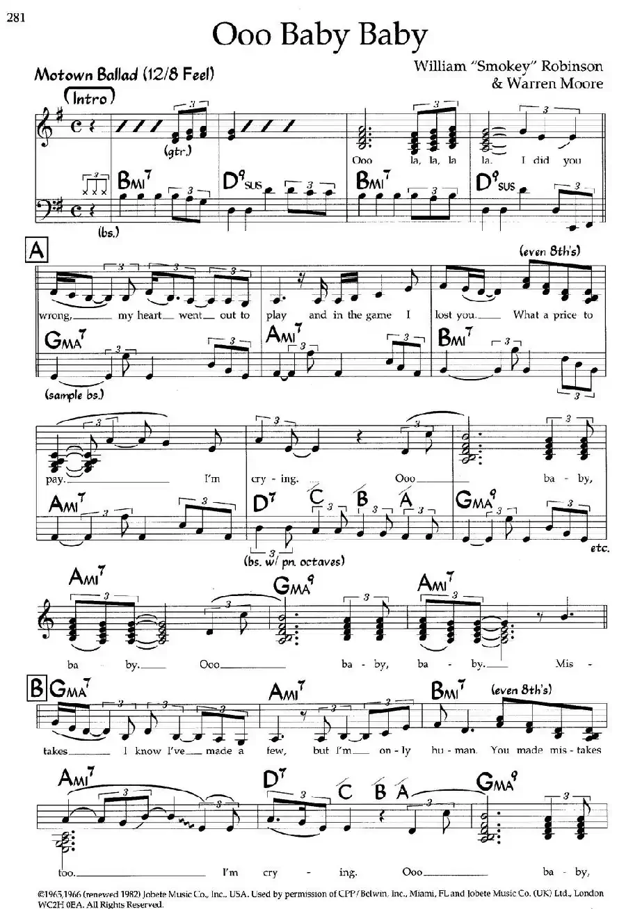 Ooo Baby Baby（爵士钢琴曲）