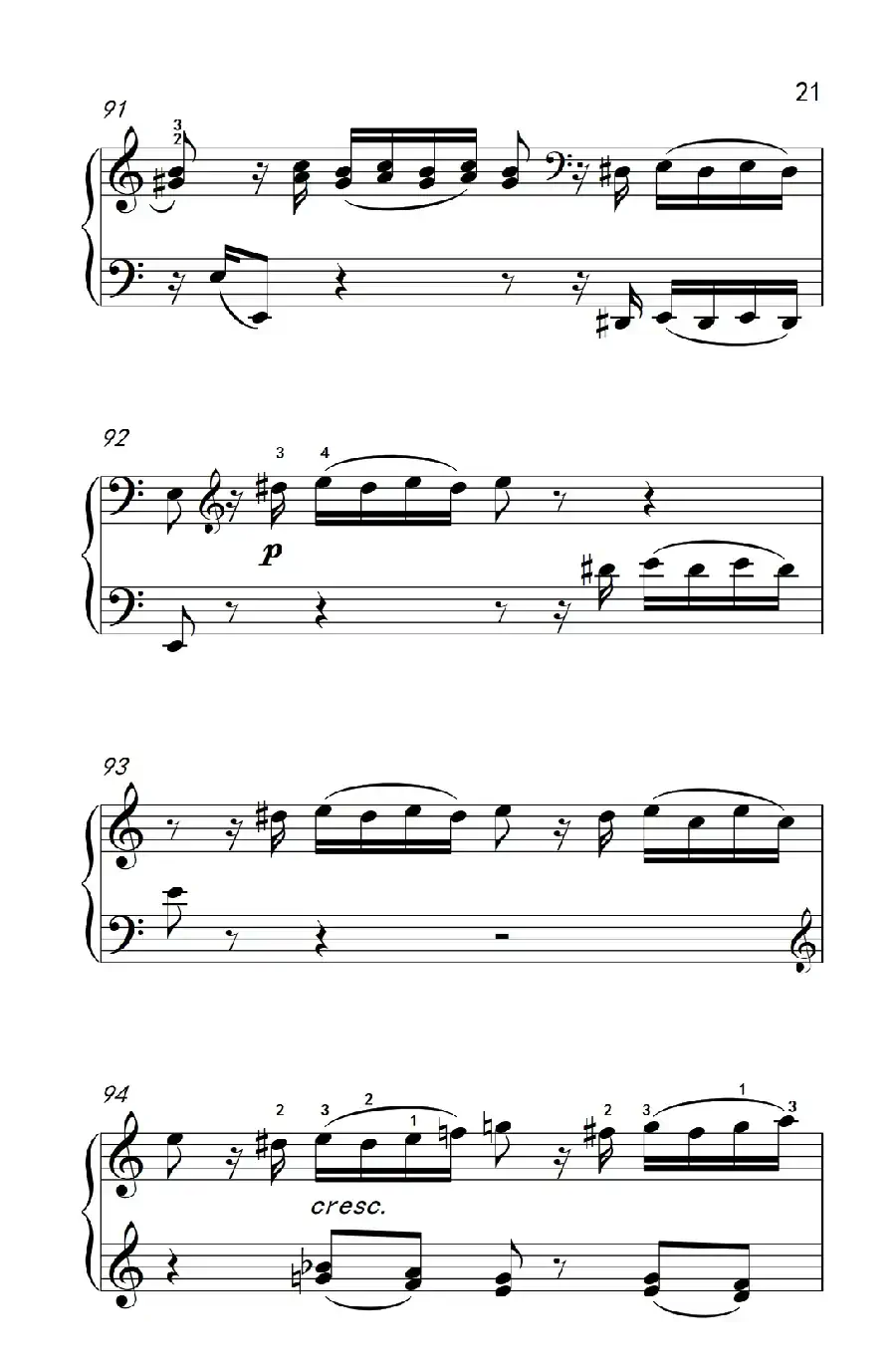 第九级1.C大调奏鸣曲 第一乐章 Hob.XVI 50（中央音乐学院 钢琴（业余）考级教程 7-9级）