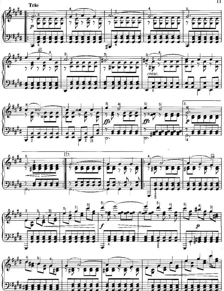 不可不弹的世界钢琴名曲：即兴曲（第4首）