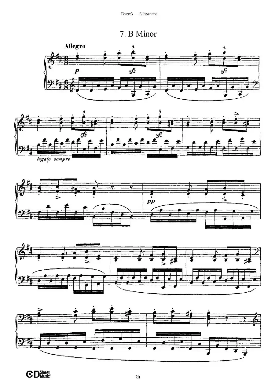 12 Silhouettes Op.8（12首剪影·7）