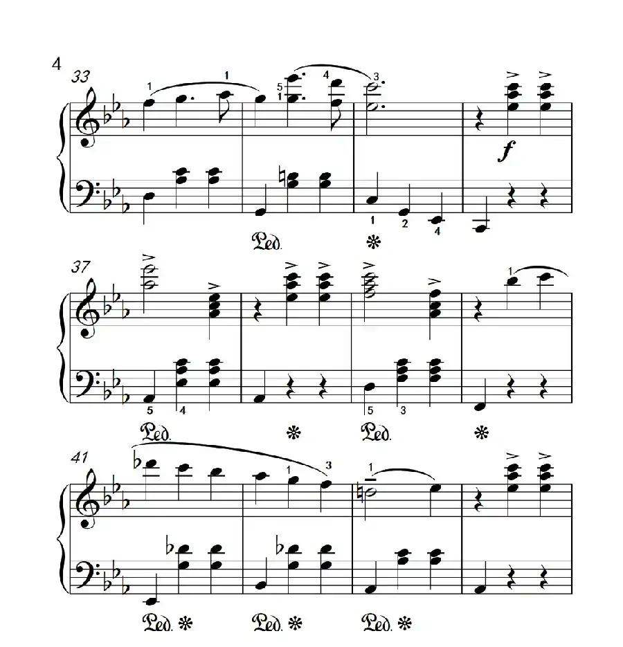 第三级 3.多情圆舞曲(中央音乐学院 钢琴(业余)考级教程 1-3级)