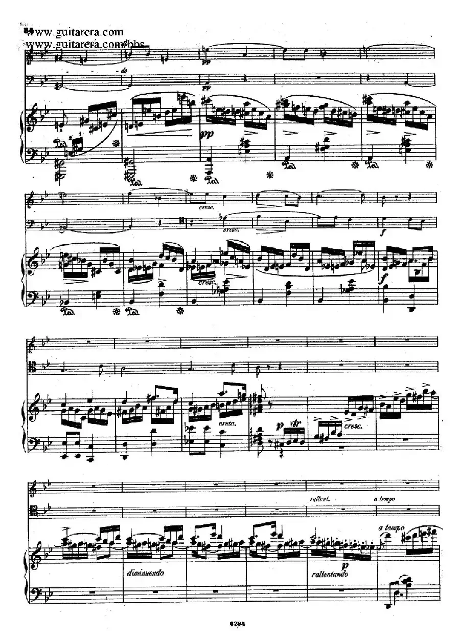 Piano Trio in g Minor Op.8（g小调钢琴三重奏）