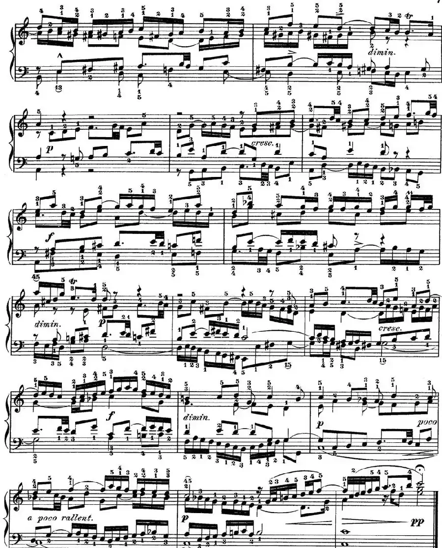 巴赫《平均律钢琴曲集·第一卷》之赋格曲(NO.1)