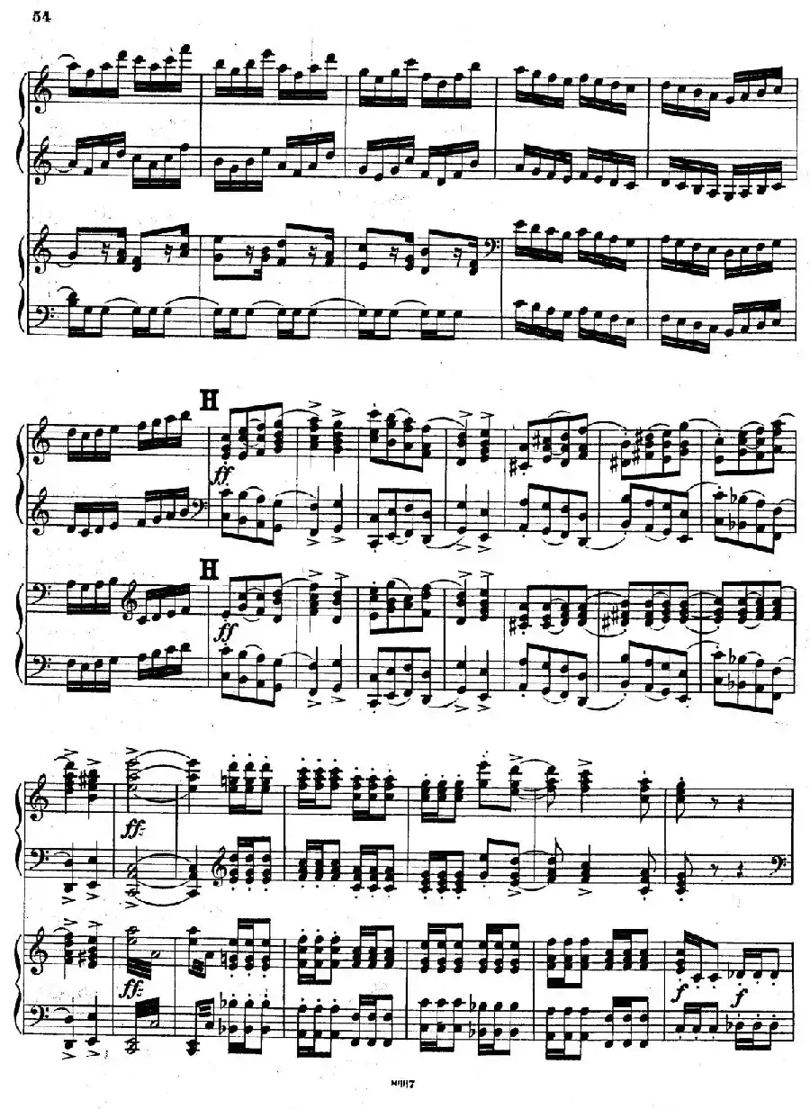 Symphony No.4 in e Minor Op.98（e小调第四交响曲·双钢琴）