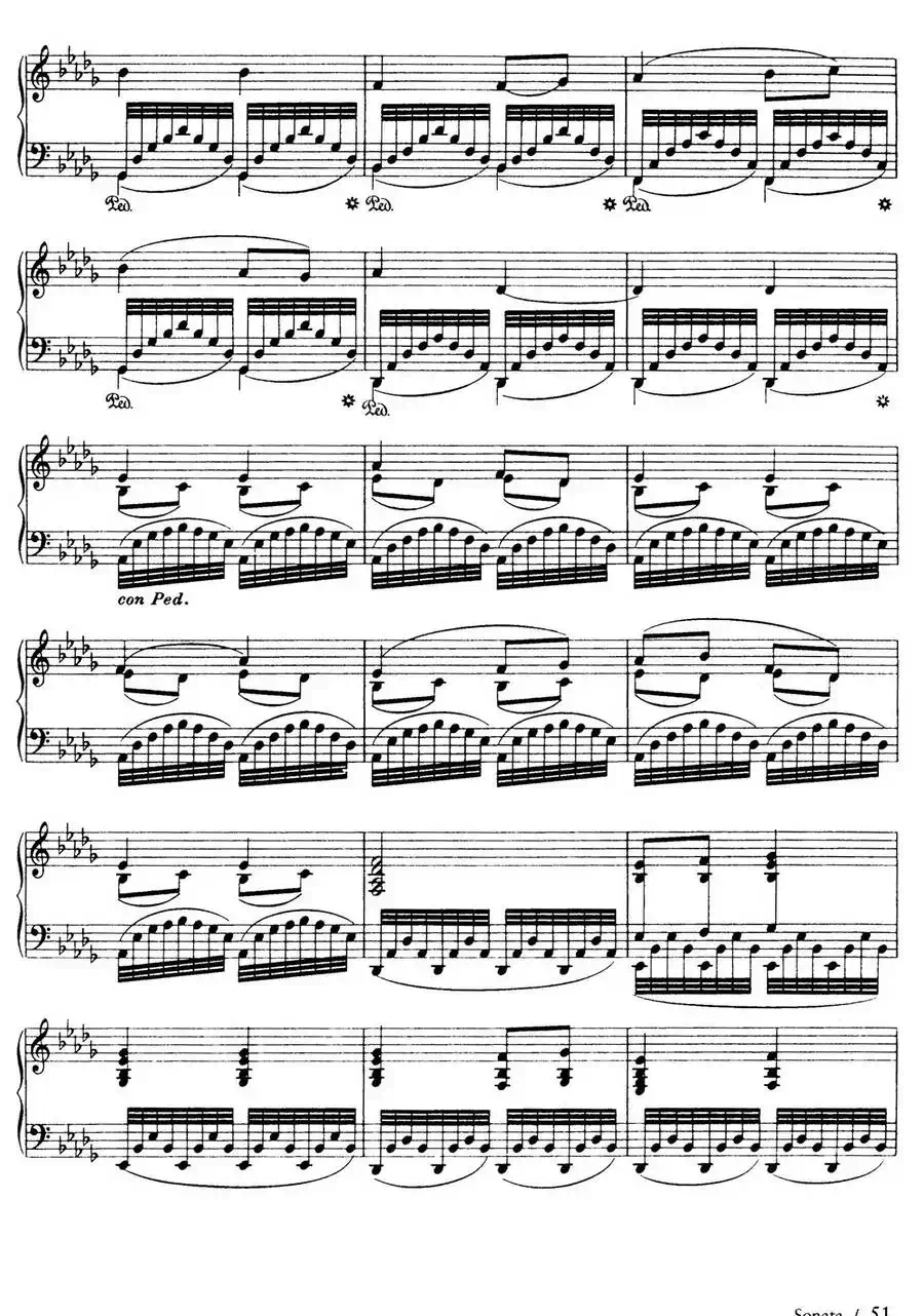Piano Sonata in F Maj Op·12（F大调钢琴奏鸣曲·第二乐章）