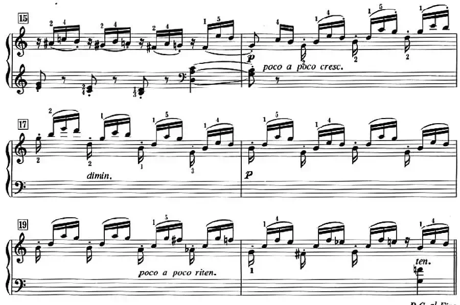 50首莱蒙钢琴练习曲 作品37（NO.45）