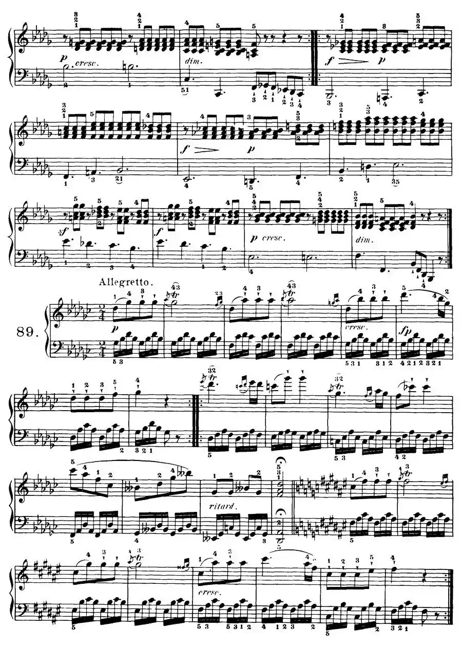 Czerny - 100 Progressive Studies Op.139（84—90）