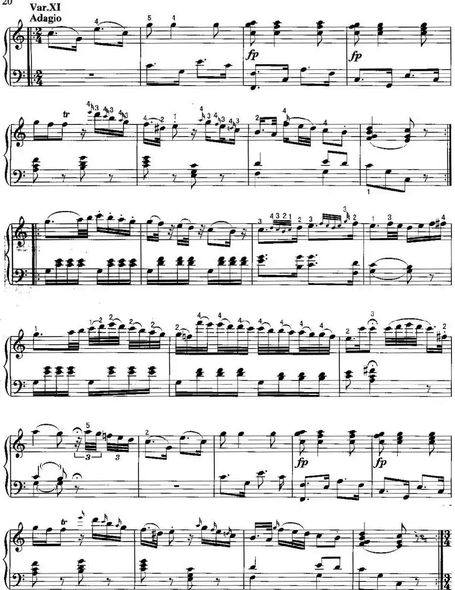 不可不弹的世界钢琴名曲：“星星”变奏曲