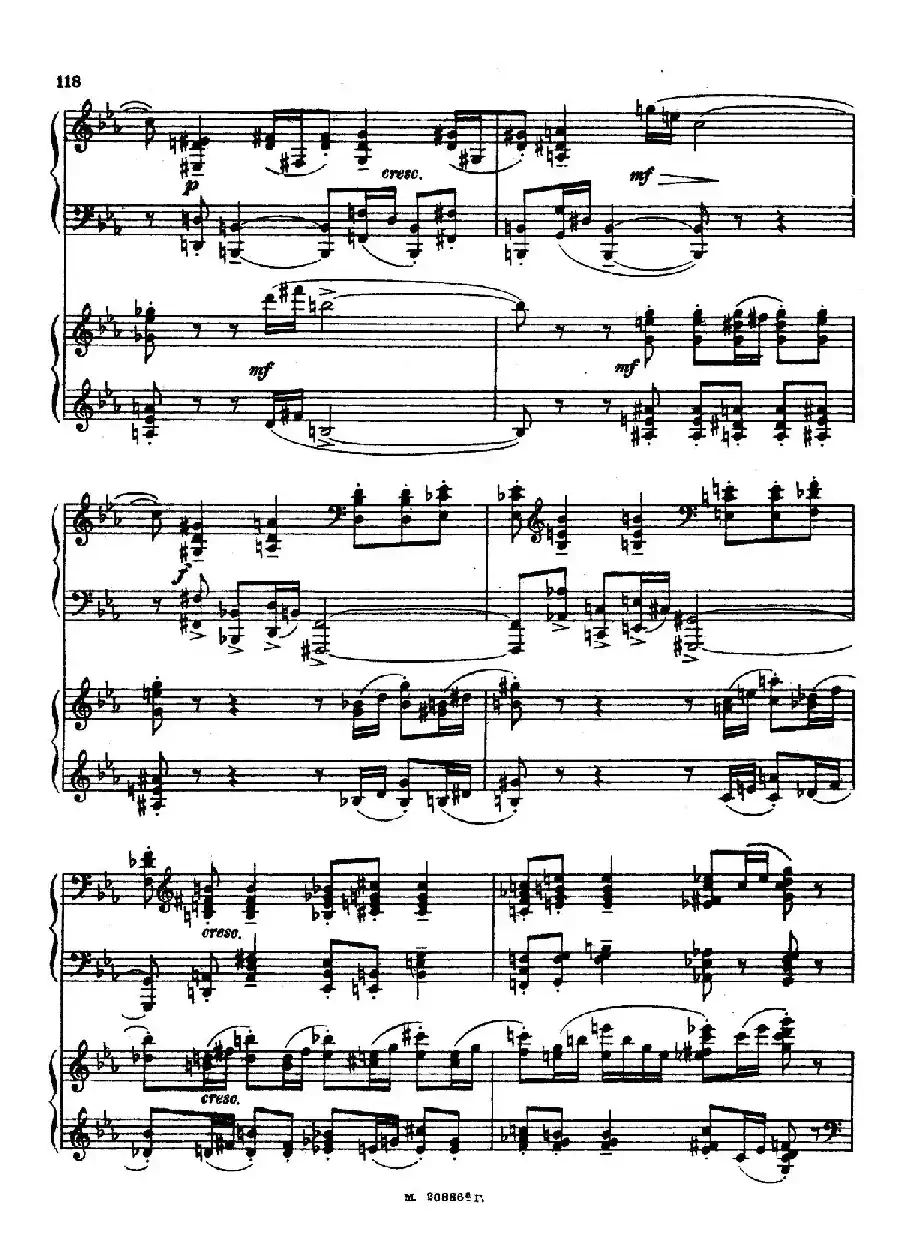 交响舞曲 Symphonic Dance Op.45（双钢琴）