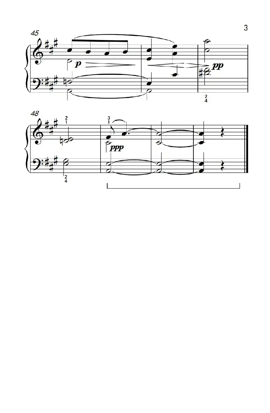 致野玫瑰（约翰·汤普森 成人钢琴教程 第三册）