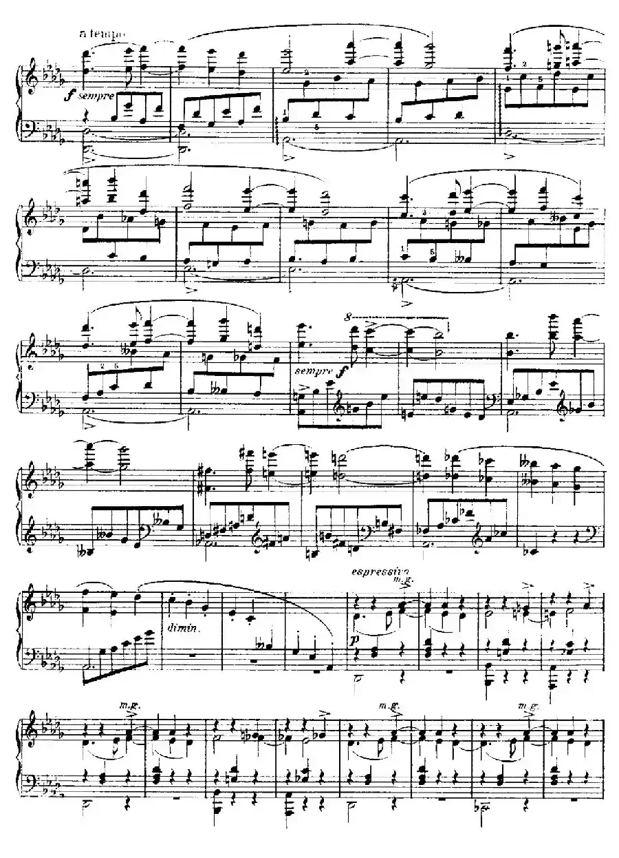 4 Valses Caprice（4首随想圆舞曲）（Op.38 No. 2 in D-flat）