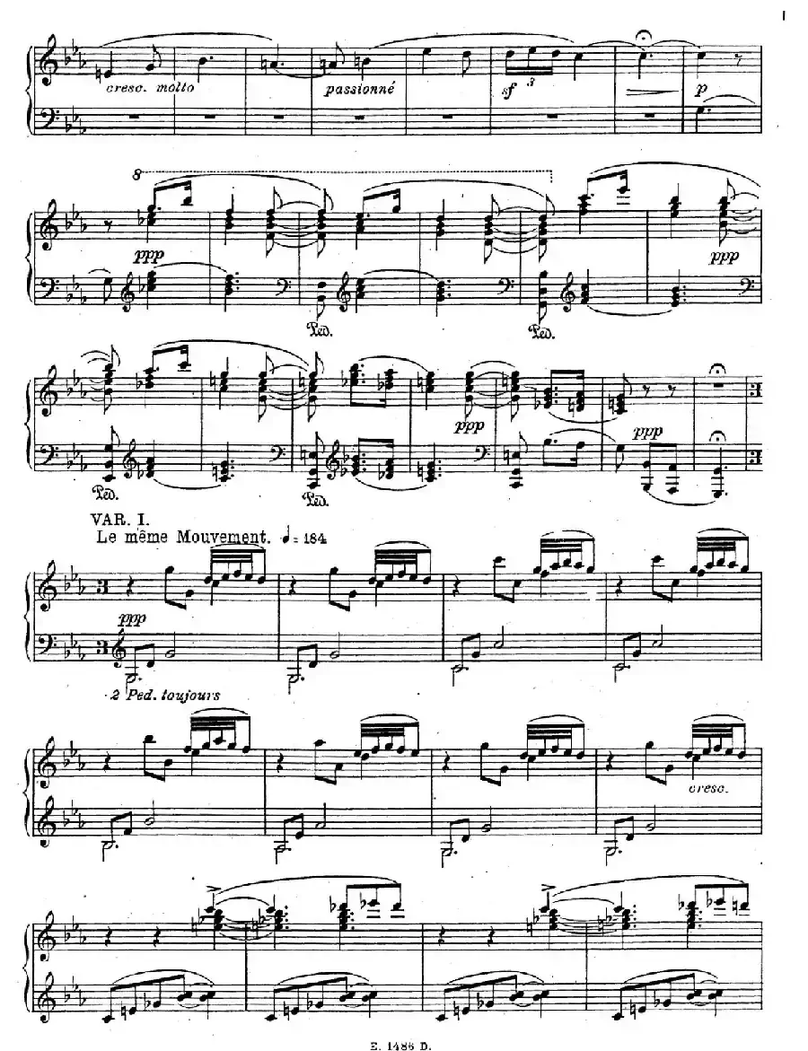 Sonate Romantique Op.3（浪漫奏鸣曲·Ⅰ）