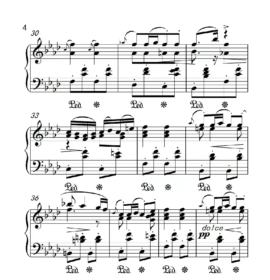 第六级 音乐瞬间（中国音乐学院钢琴考级作品1~6级）