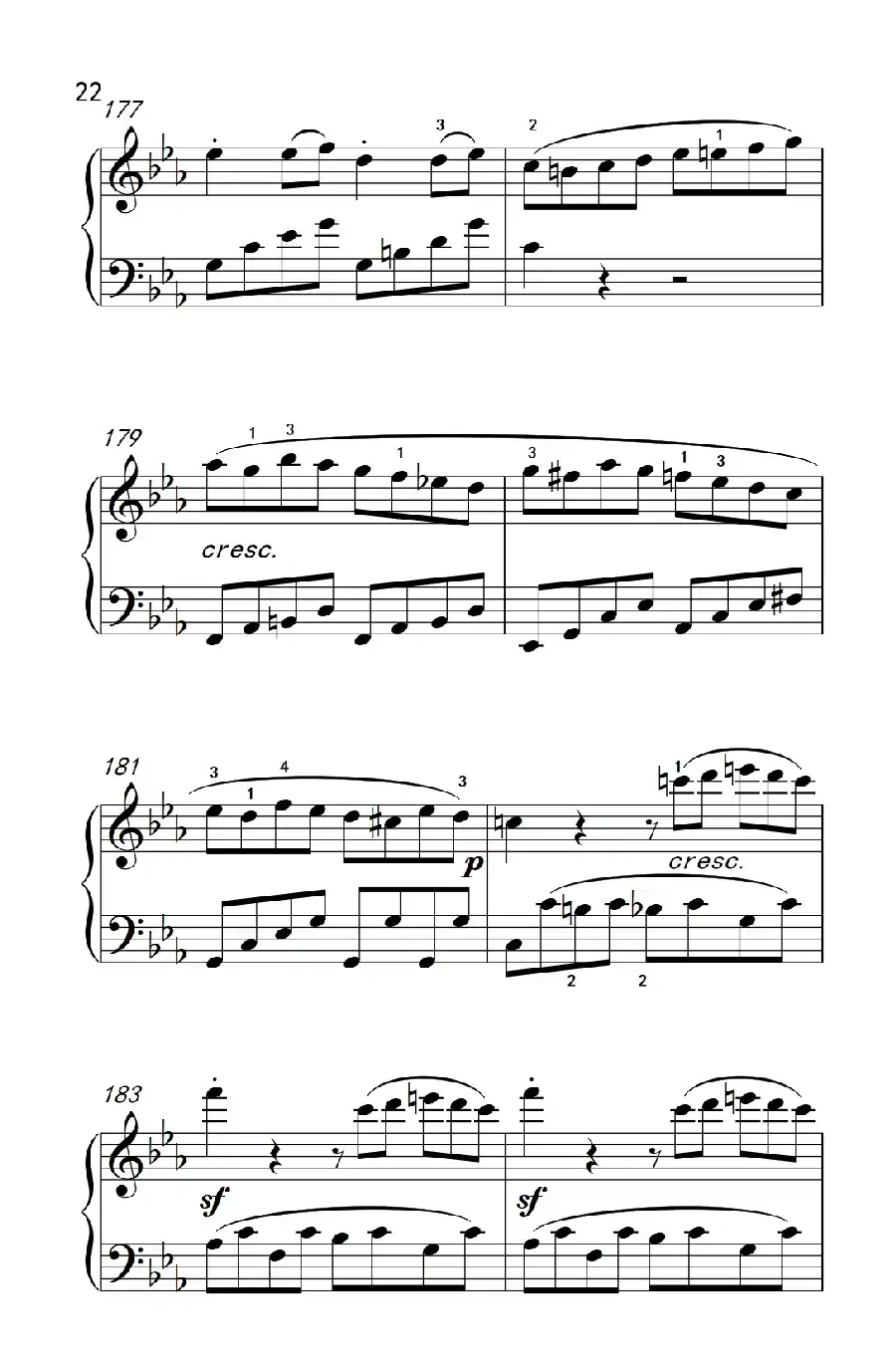 第八钢琴奏鸣曲（悲怆） 快板的回旋曲