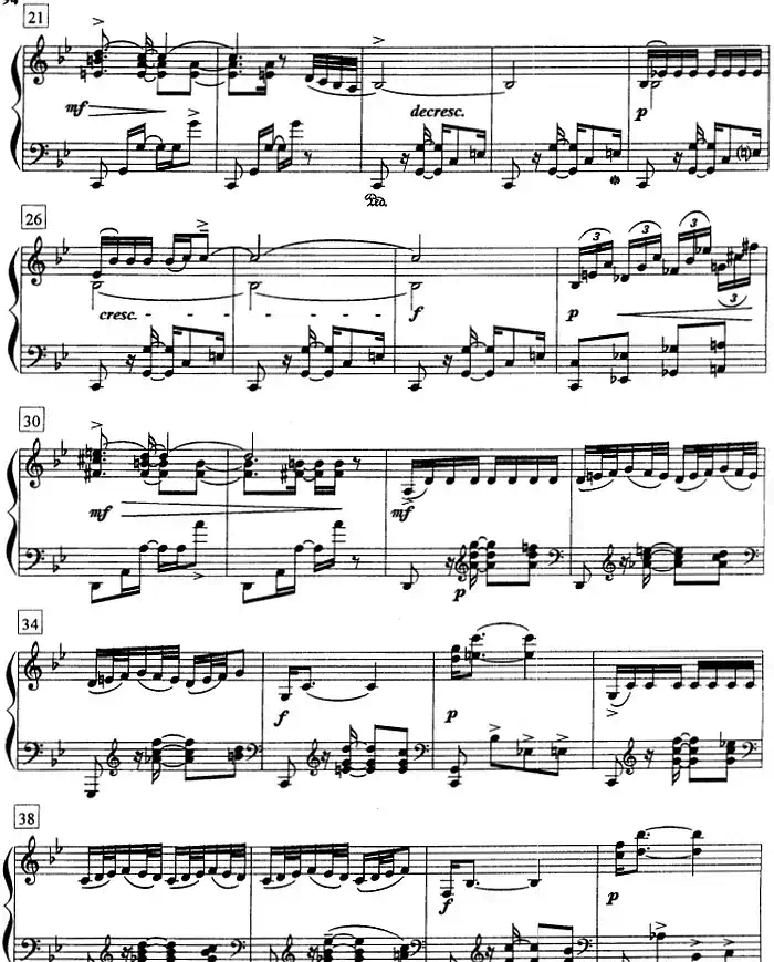 钢琴教程第七级 中外乐曲（前奏曲 No.1）