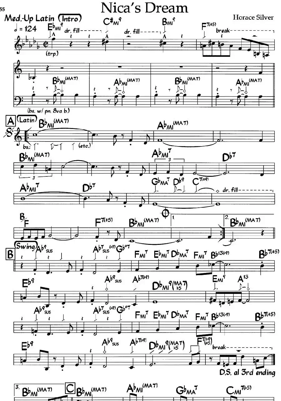 Nica's Dream（爵士钢琴曲）