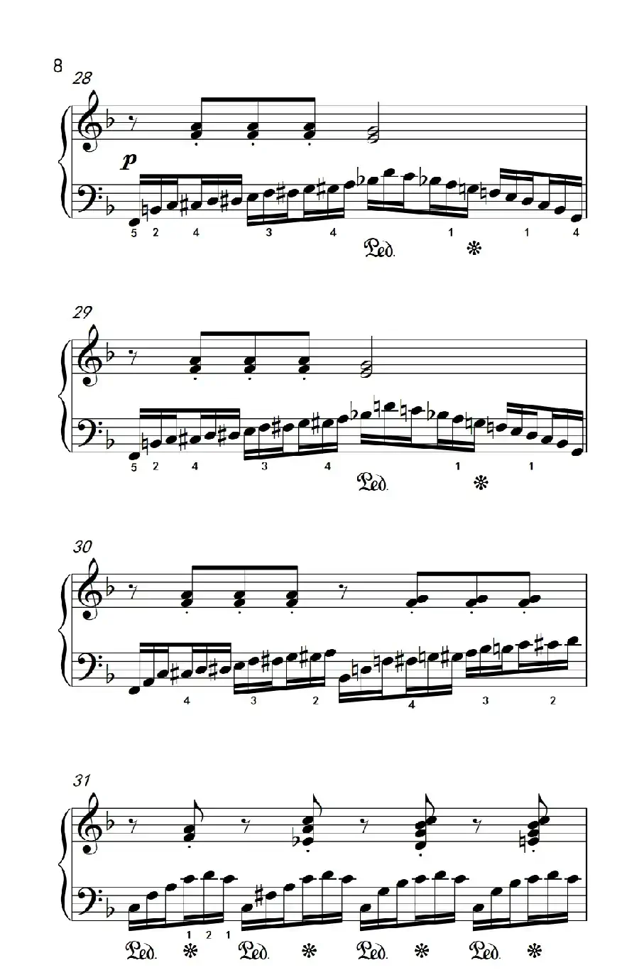 莫什科夫斯基 钢琴练习曲（第六首）