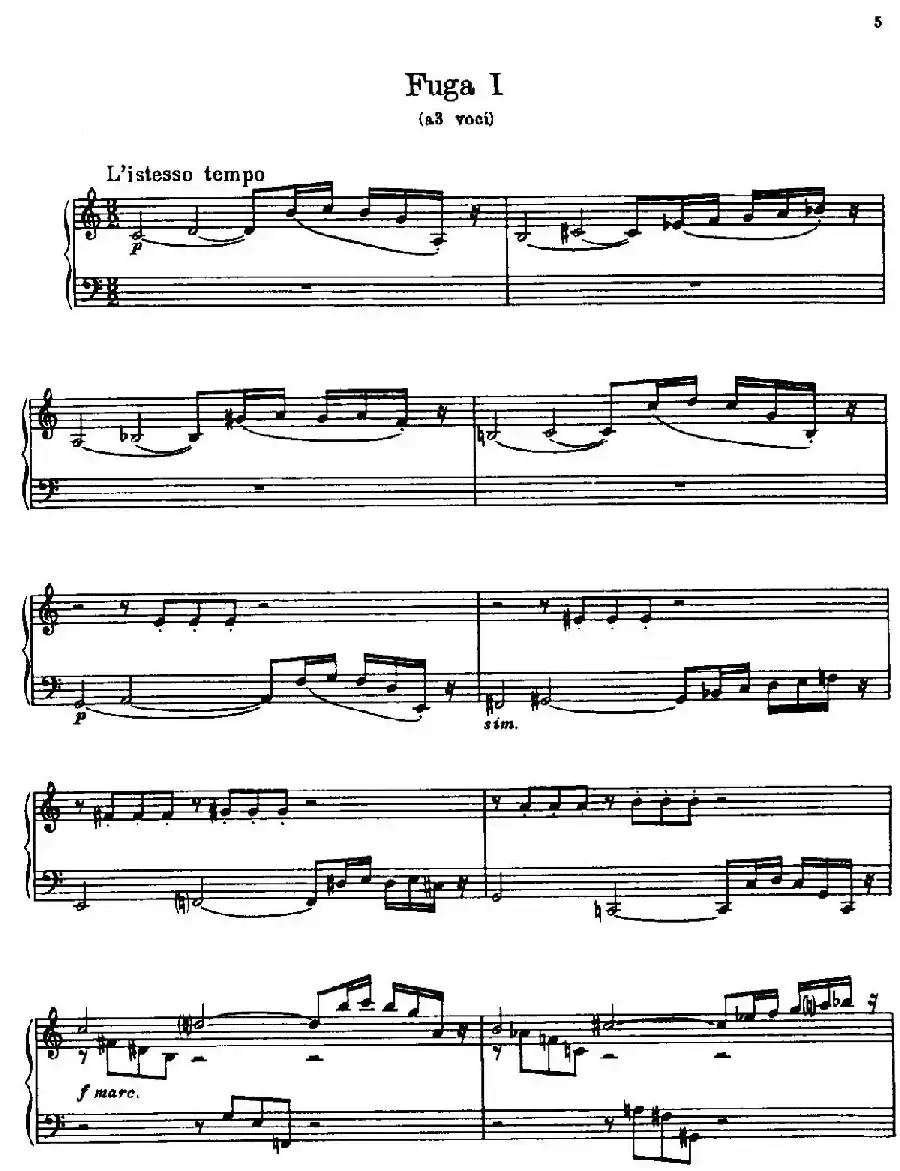 24 Preludes and Fugues Part.1 Op.45（24首前奏曲与赋格·第一部分·1）