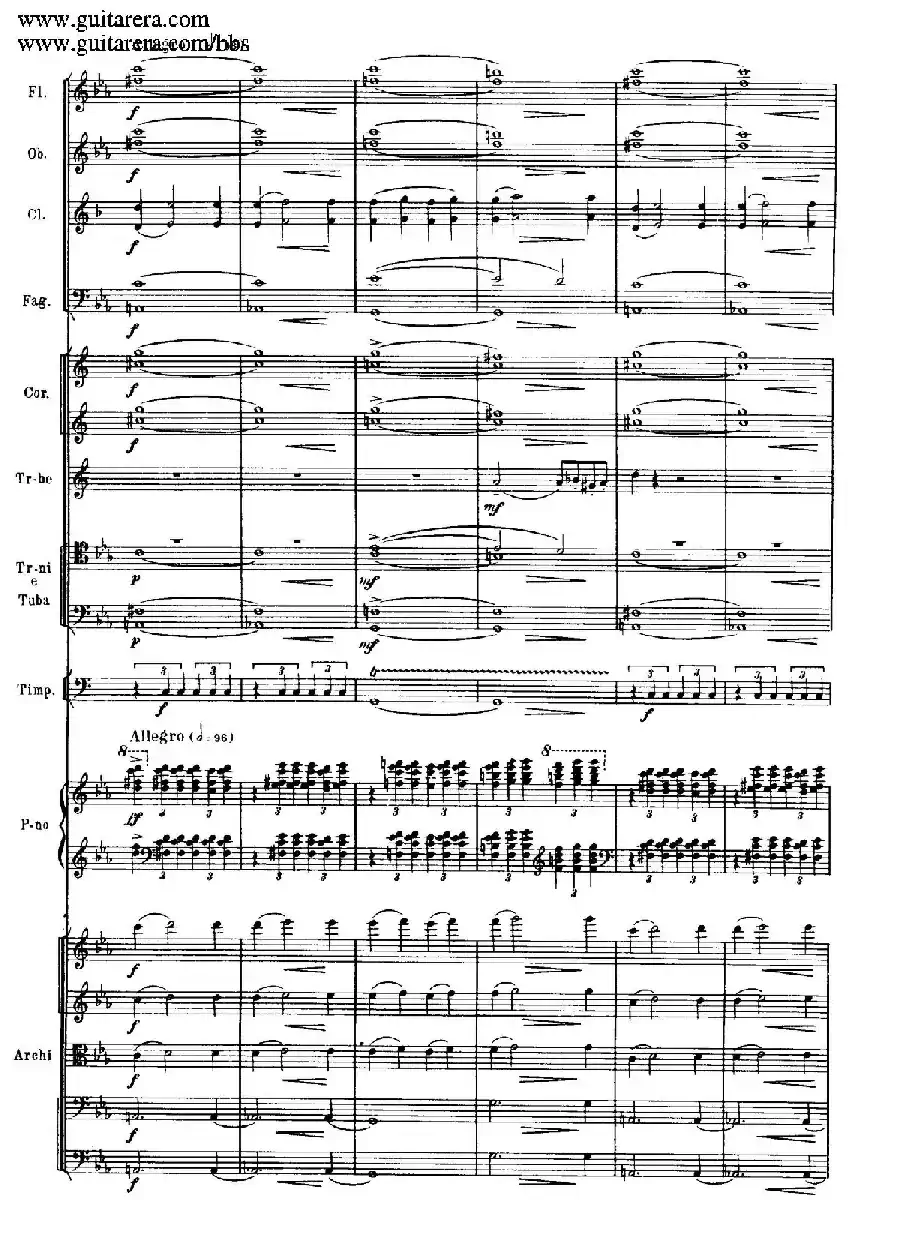 c小调第二钢琴协奏曲 Op.18（第一乐章总谱·P28——36）