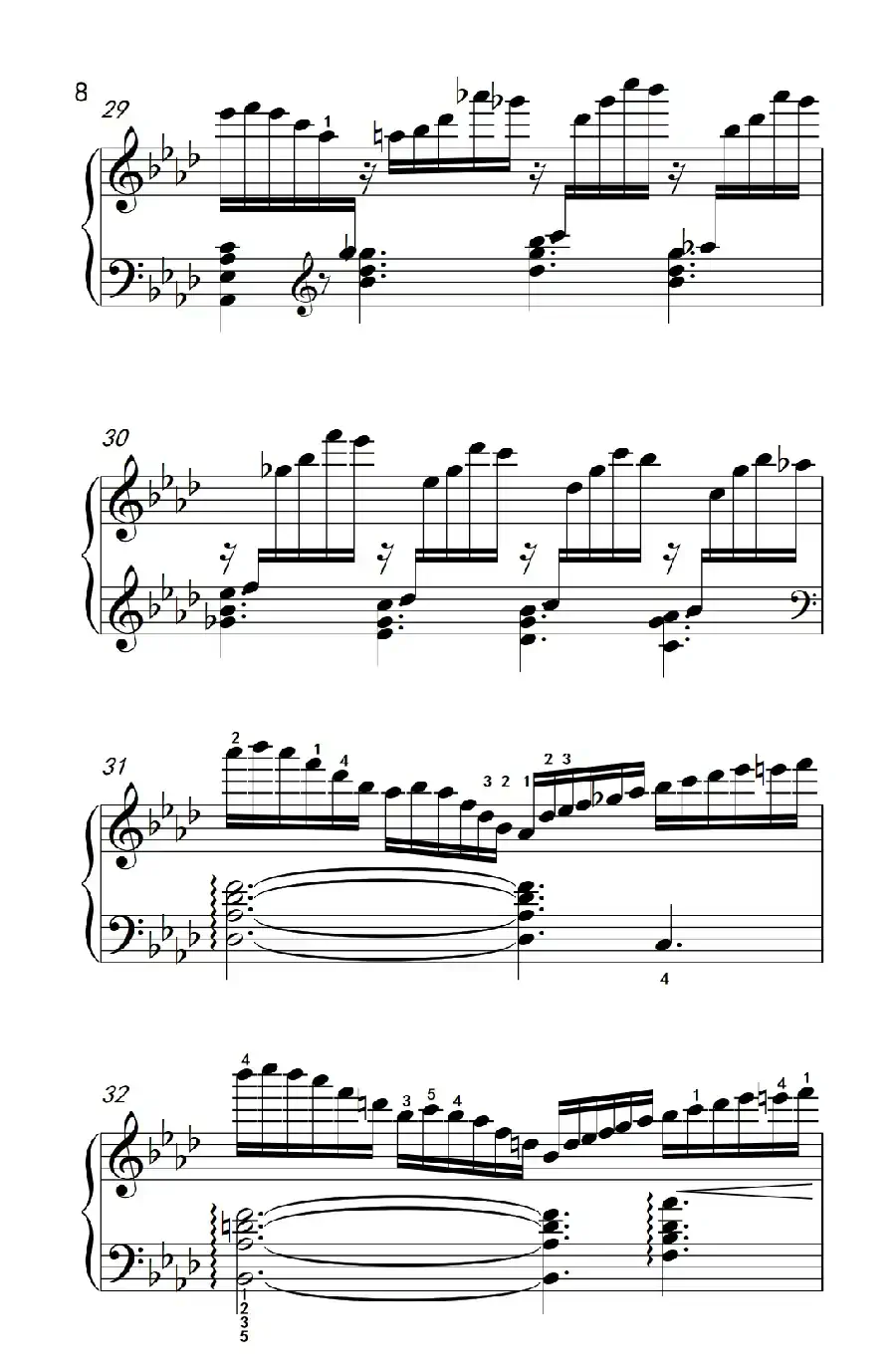 莫什科夫斯基 钢琴练习曲（第十一首）