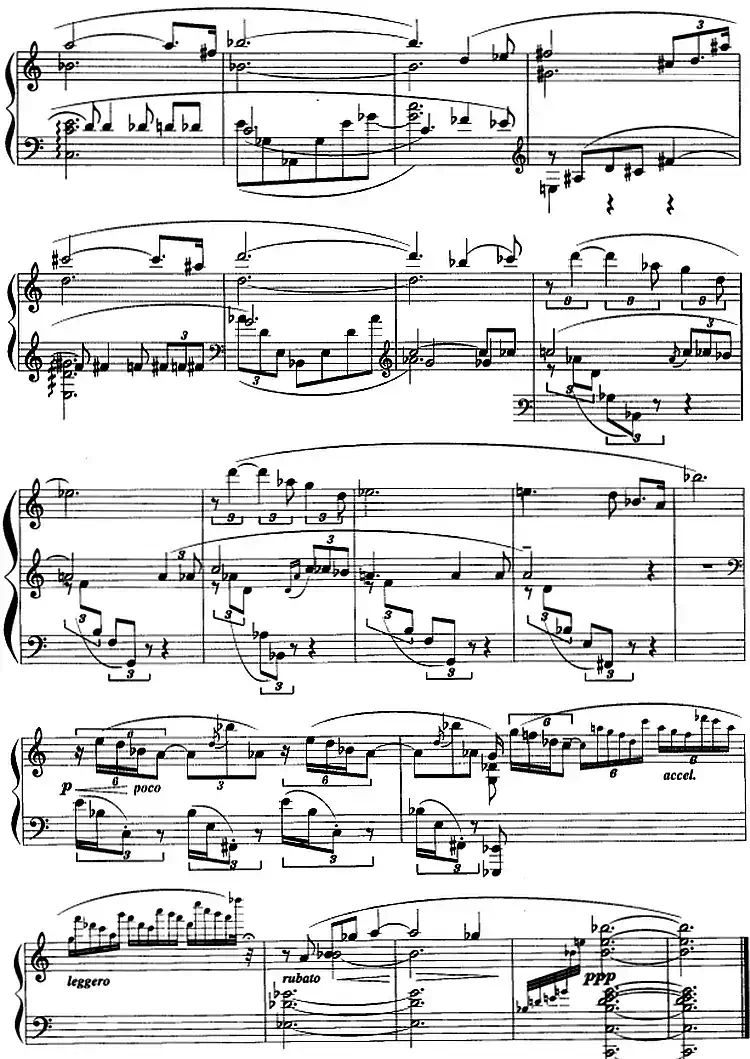 现代钢琴曲：23、音诗（Op.69，No.1）
