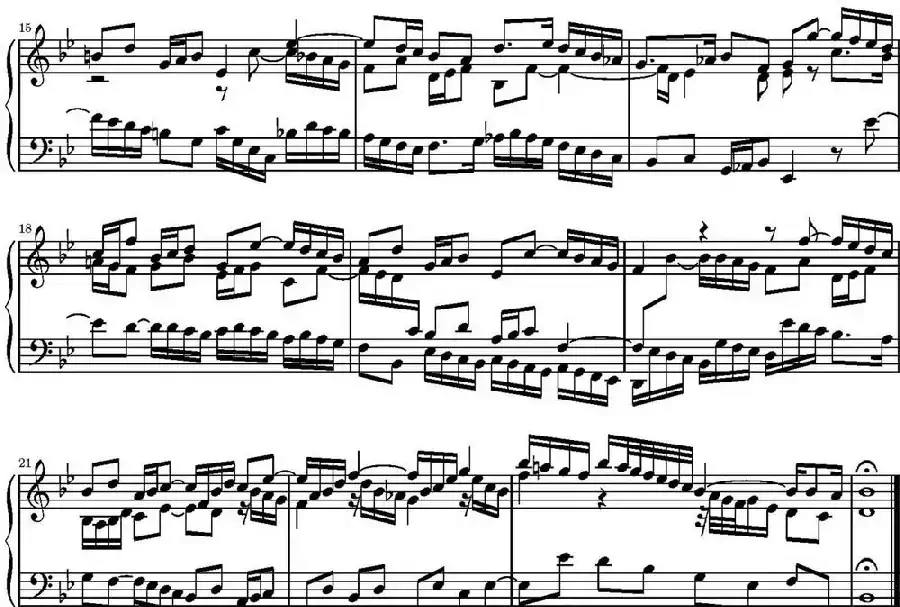 15首巴赫三部创意曲集（NO.14）