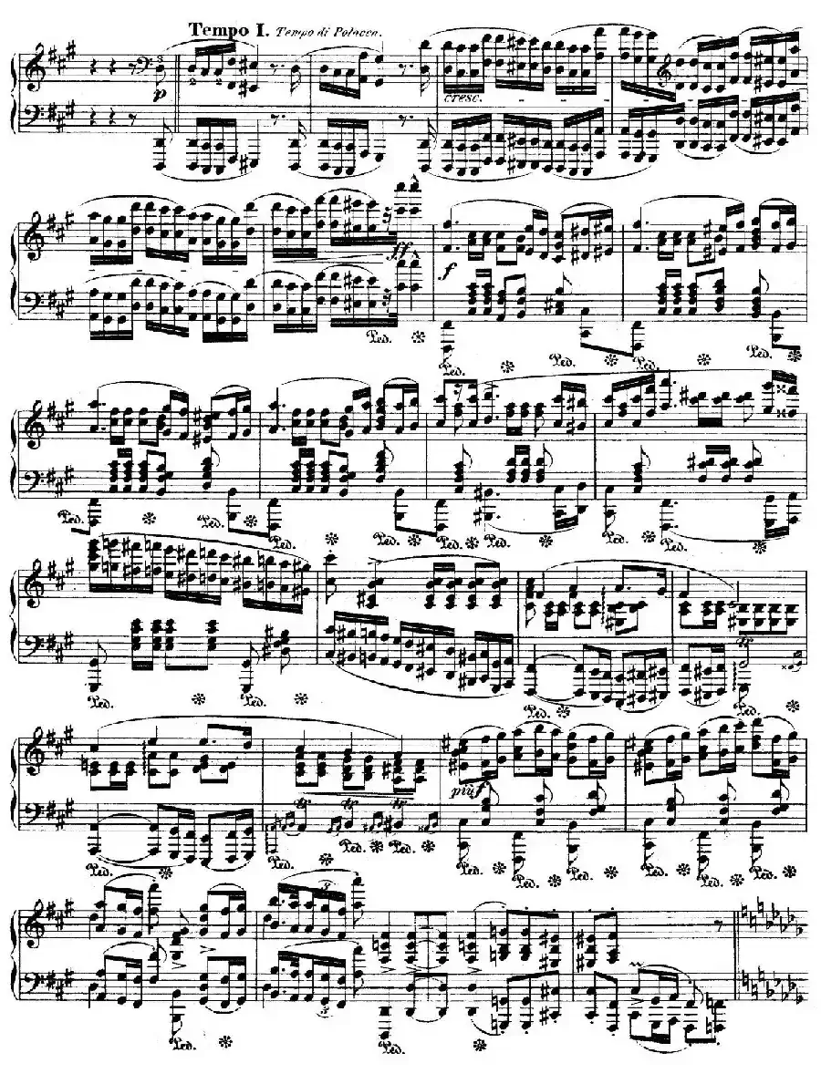 Polonaise in f-Sharp Minor Op.44（升f小调波兰舞曲）