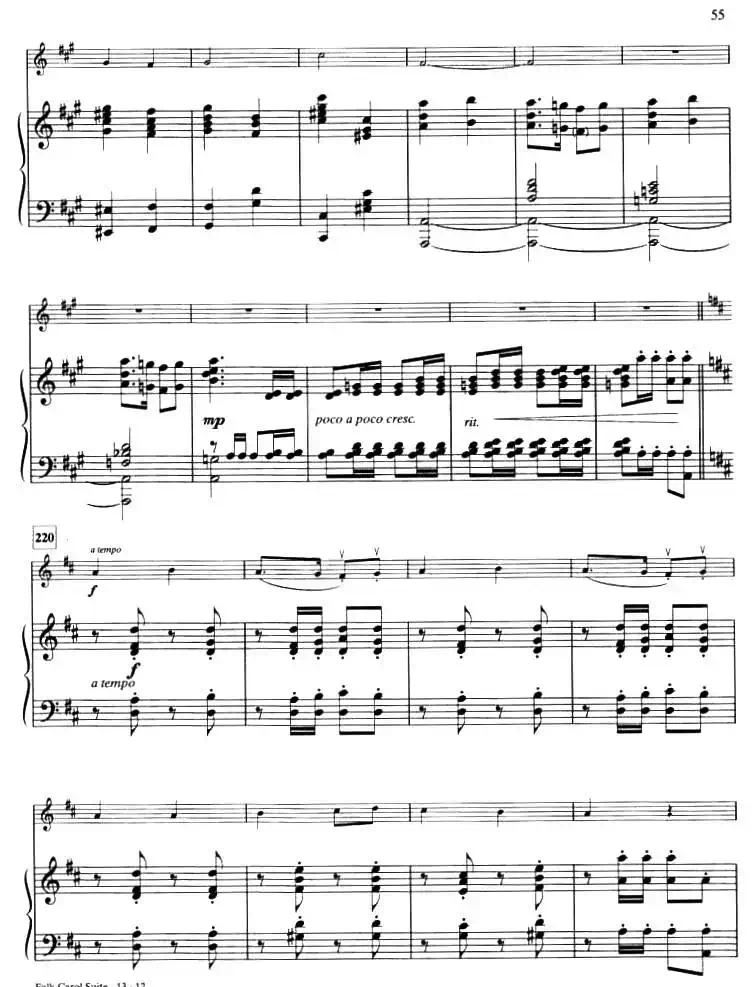 IV.O DU FROHLICHE／ECHO CAROL（钢琴伴奏谱）