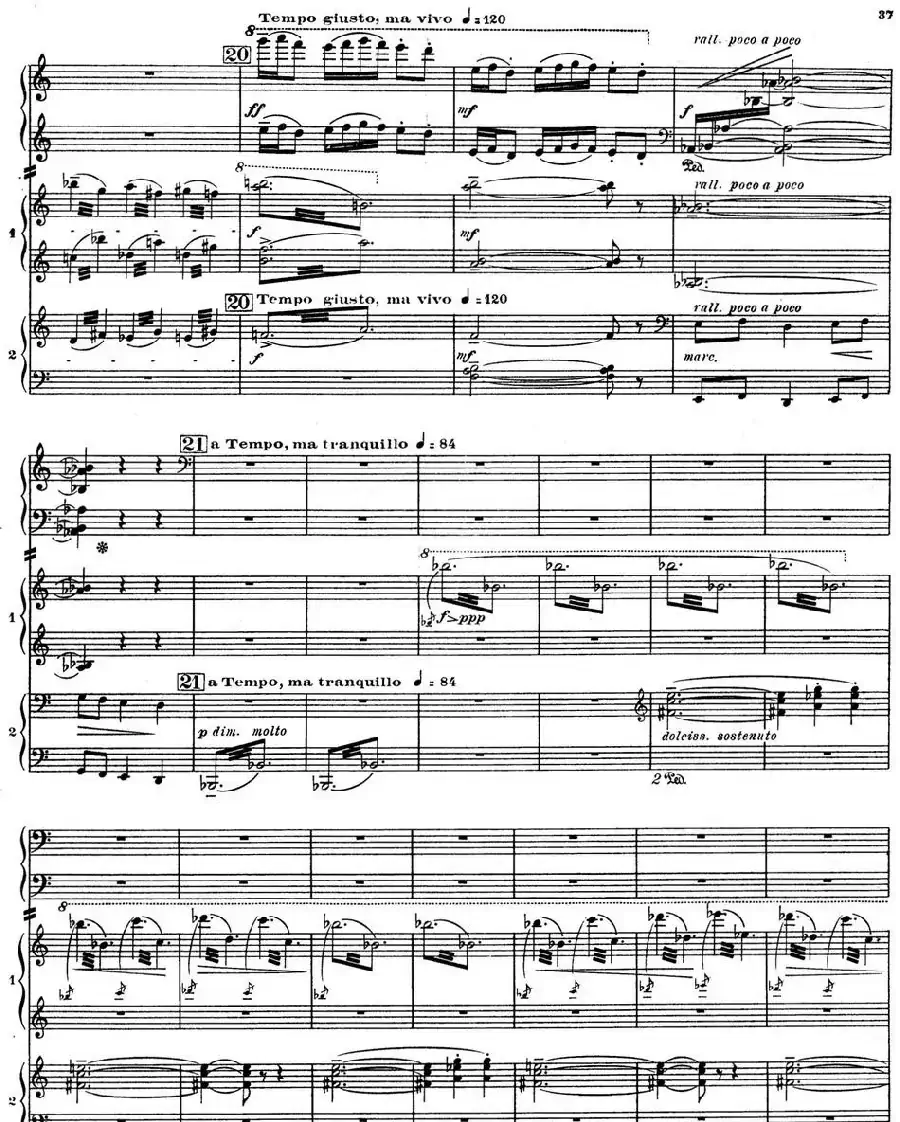 Nights in the Gardens of Spain 西班牙花园之夜 双钢琴版（Ⅱ-Danza lejana）