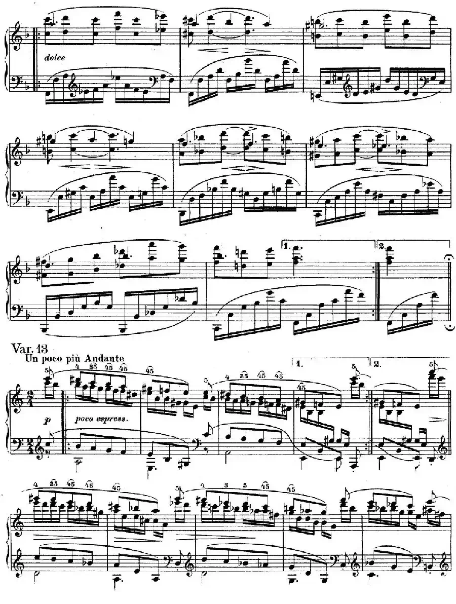 帕格尼尼主题变奏曲（Op.35 Livre2）