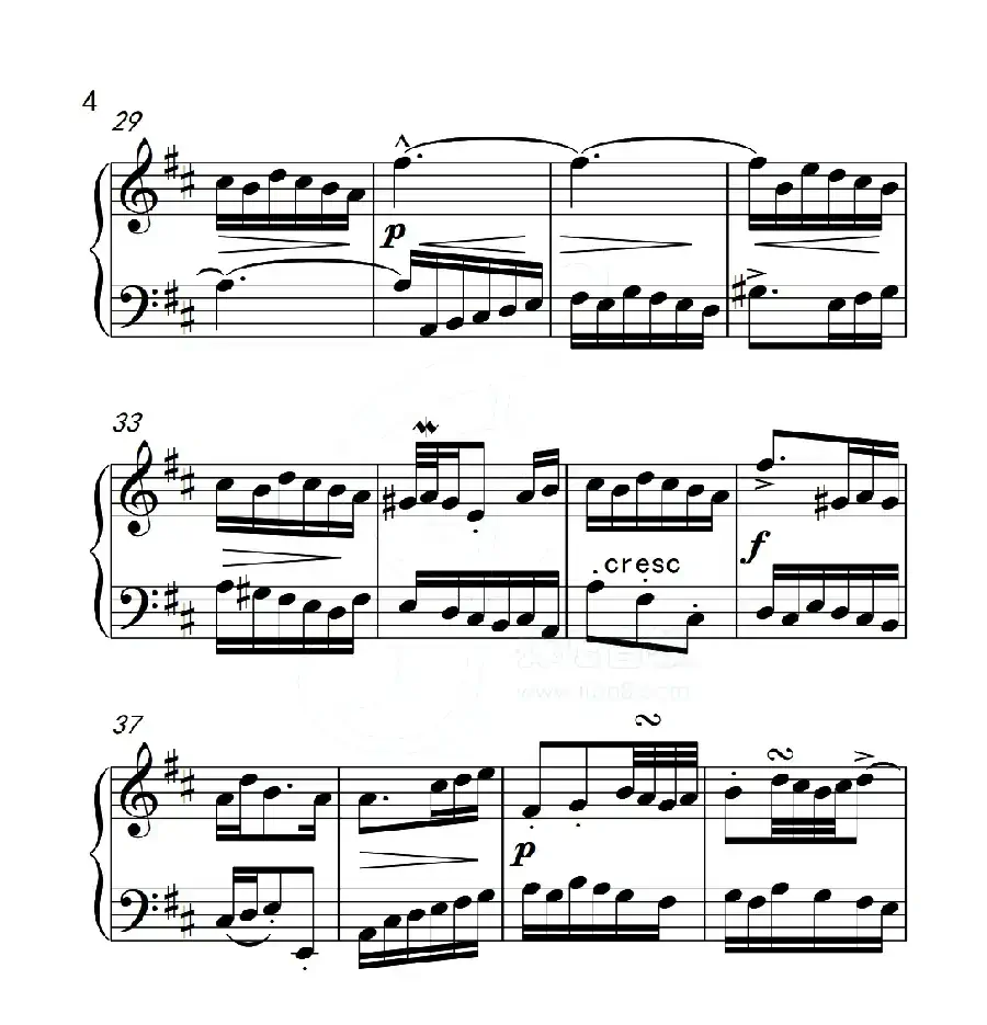 第五级A组 二部创意曲（中国音乐学院钢琴考级作品1~6级）