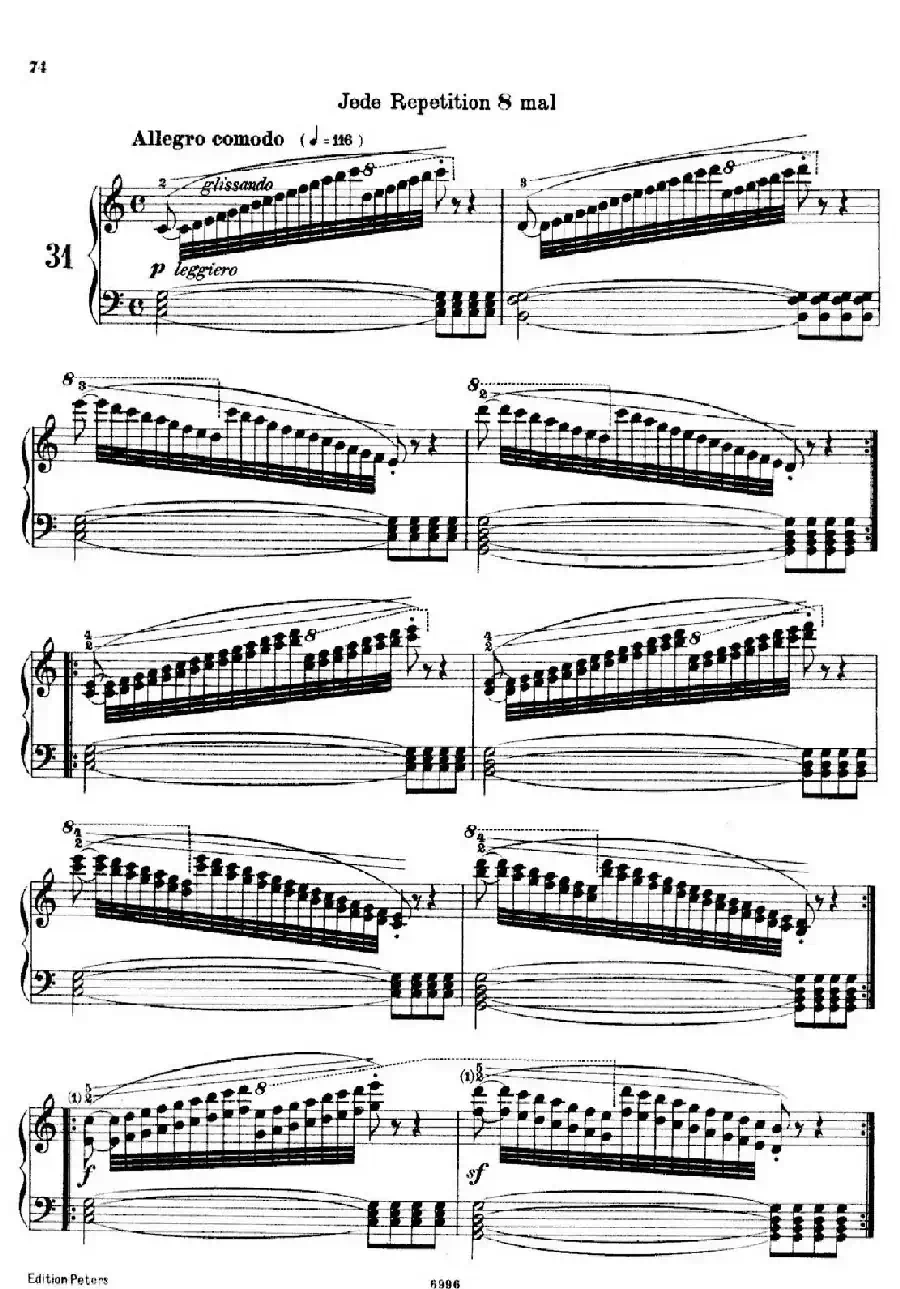 School of the Virtuoso Op.365（60首钢琴高级练习曲·31）