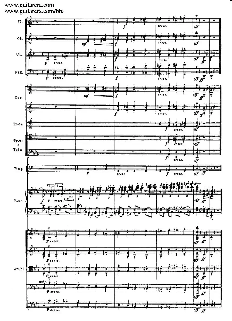 c小调第二钢琴协奏曲 Op.18（总谱·P37——45）