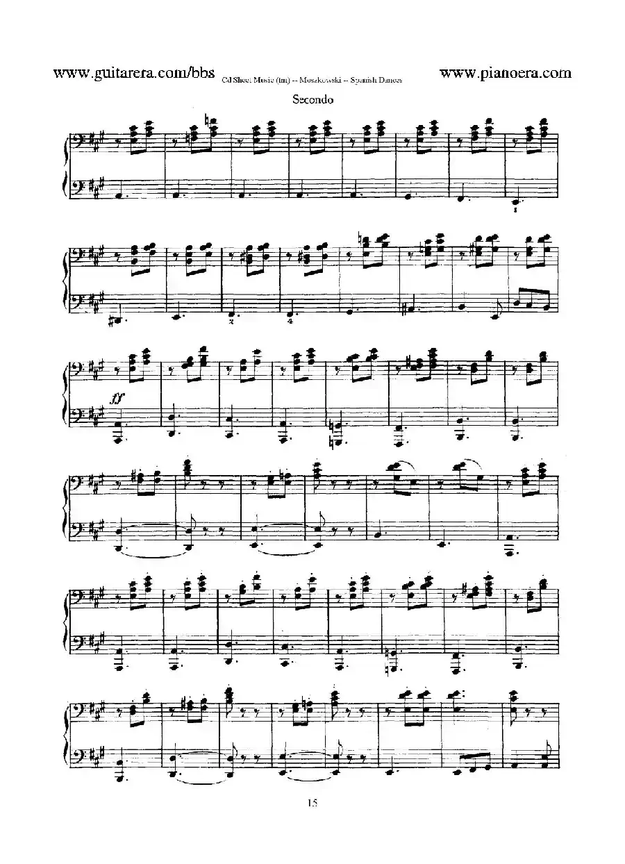 Spanish Dances Op.12（西班牙舞曲·四手联弹版）