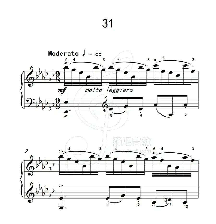 练习曲 31(克拉莫钢琴练习曲60首)