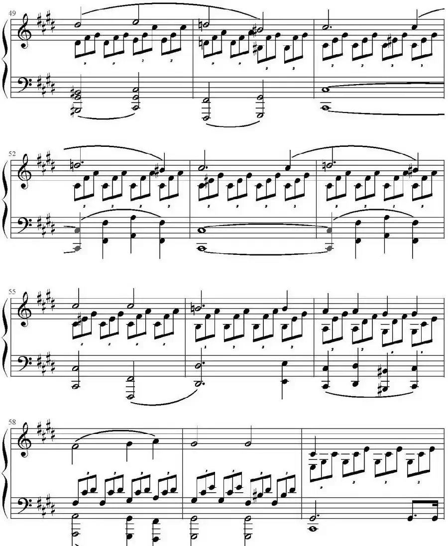 Mondscheinsonate(1st movement)（月光奏鸣曲第一乐章）