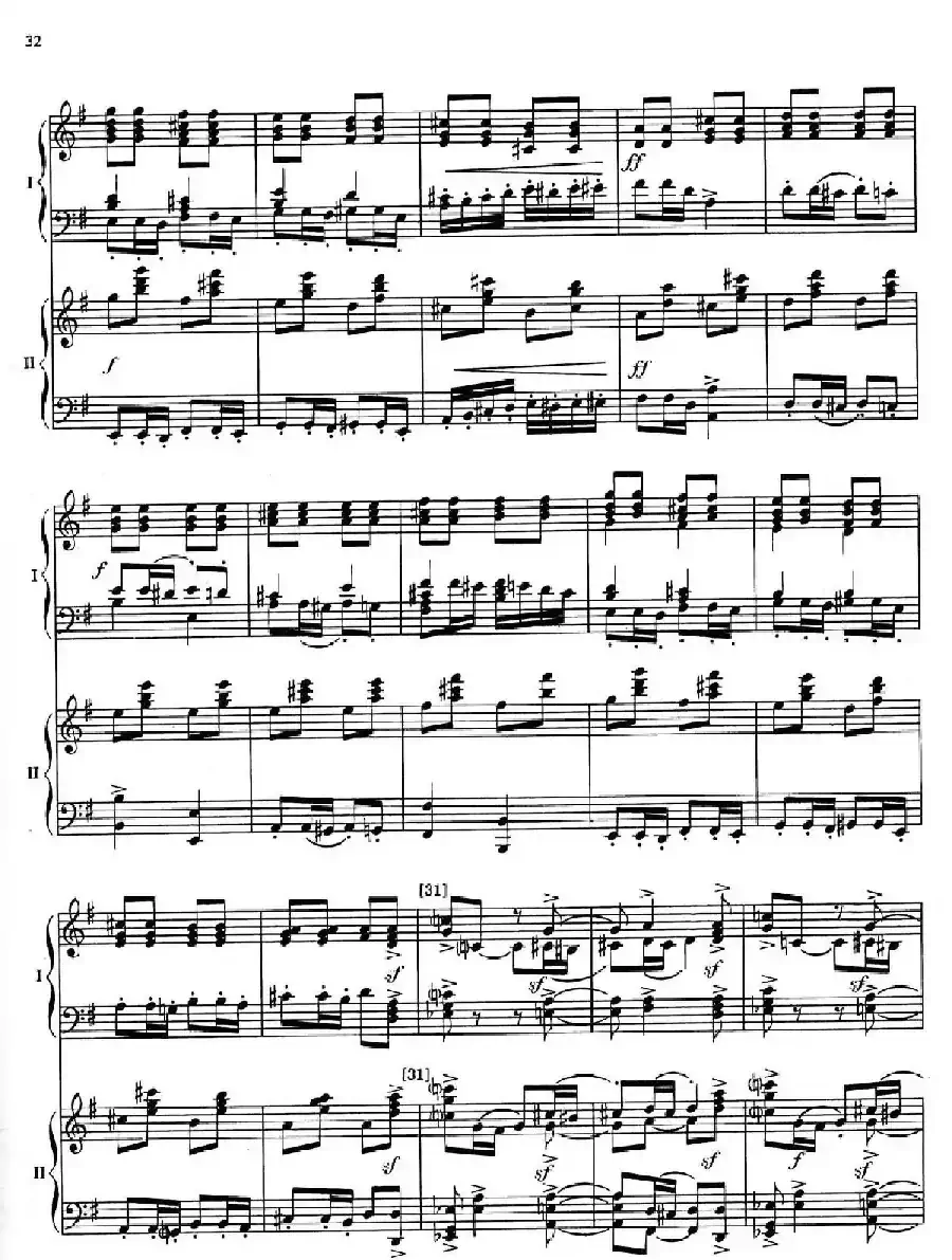 Nutcracker Op.71 芭蕾舞剧《胡桃夹子》（改编双钢琴版·第三部分）